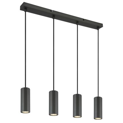 Globo - Hanglamp aan een koord 4xGU10/25W/230V zwart