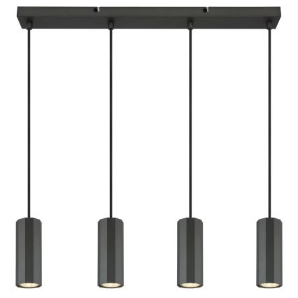 Globo - Hanglamp aan een koord 4xGU10/25W/230V zwart