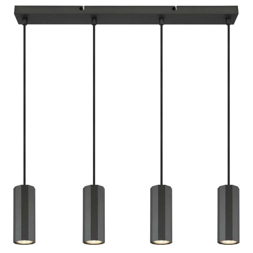 Globo - Hanglamp aan een koord 4xGU10/25W/230V zwart