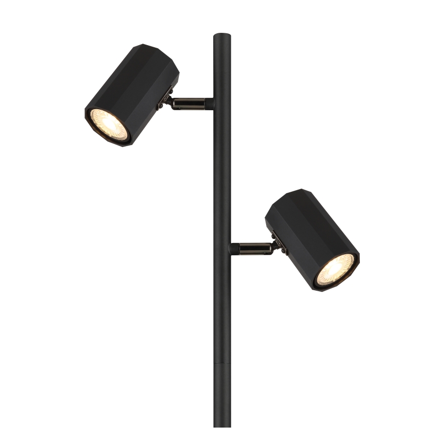 Globo - Staande lamp 2xGU10/5W/230V zwart