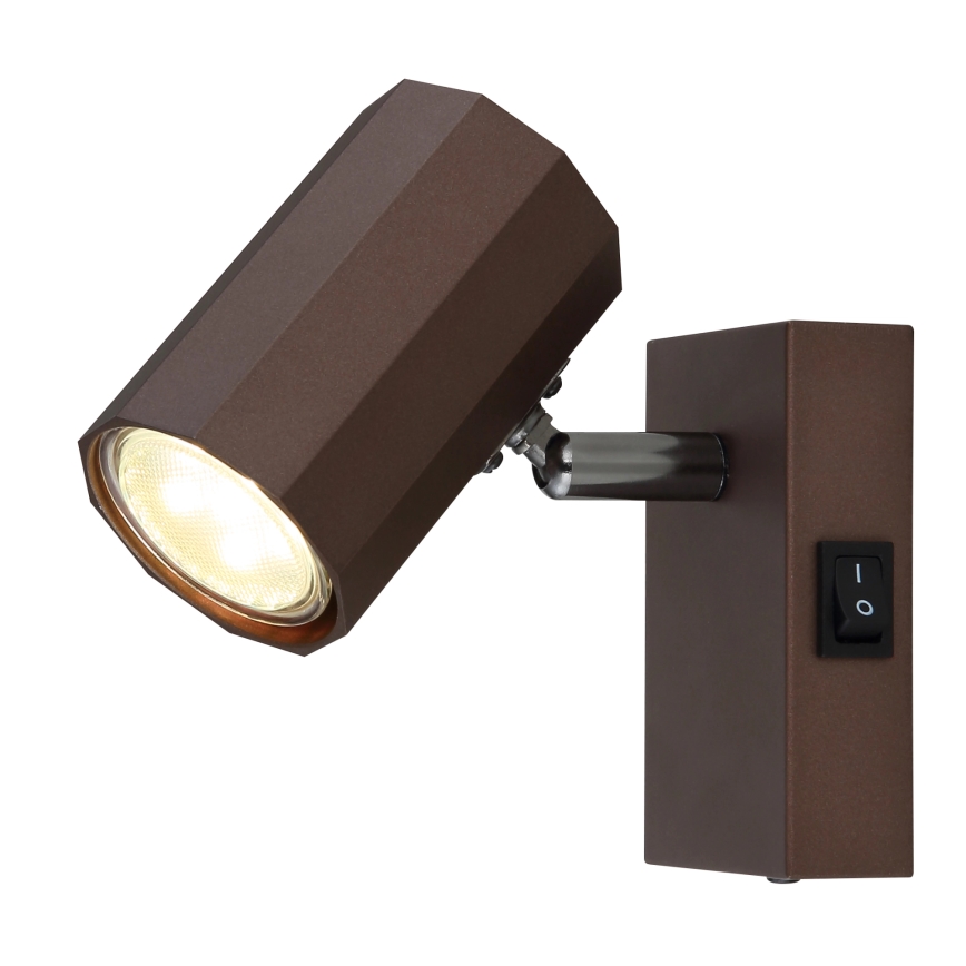 Globo - Wandspot 1xGU10/25W/230V bruin