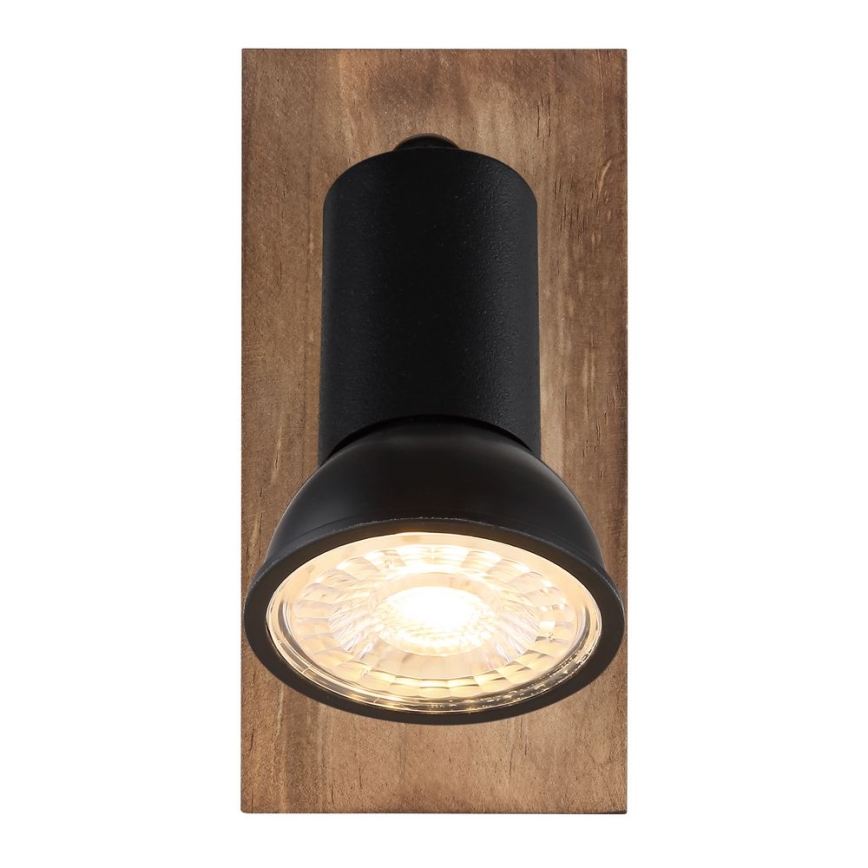 Globo - Wandspot 1xGU10/35W/230V hout/zwart