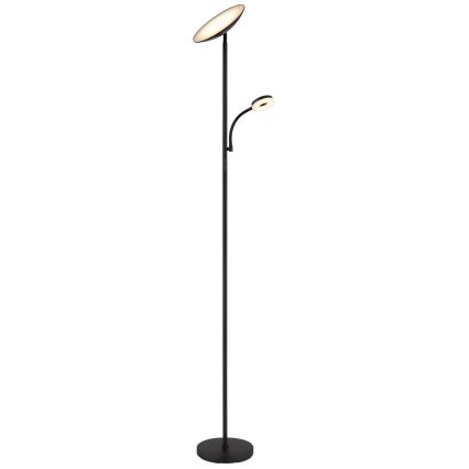 Globo - Lampadaire LED dimmable LED/20W/230V + LED/5W 3000/4000/6500K noir