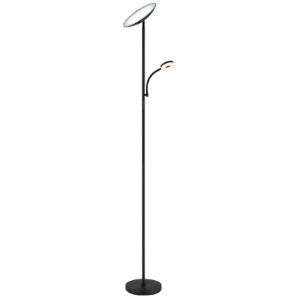 Globo - Lampadaire LED dimmable LED/20W/230V + LED/5W 3000/4000/6500K noir
