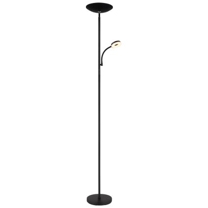 Globo - Lampadaire LED dimmable LED/20W/230V + LED/5W 3000/4000/6500K noir