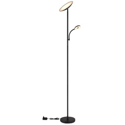 Globo - Lampadaire LED dimmable LED/20W/230V + LED/5W 3000/4000/6500K noir