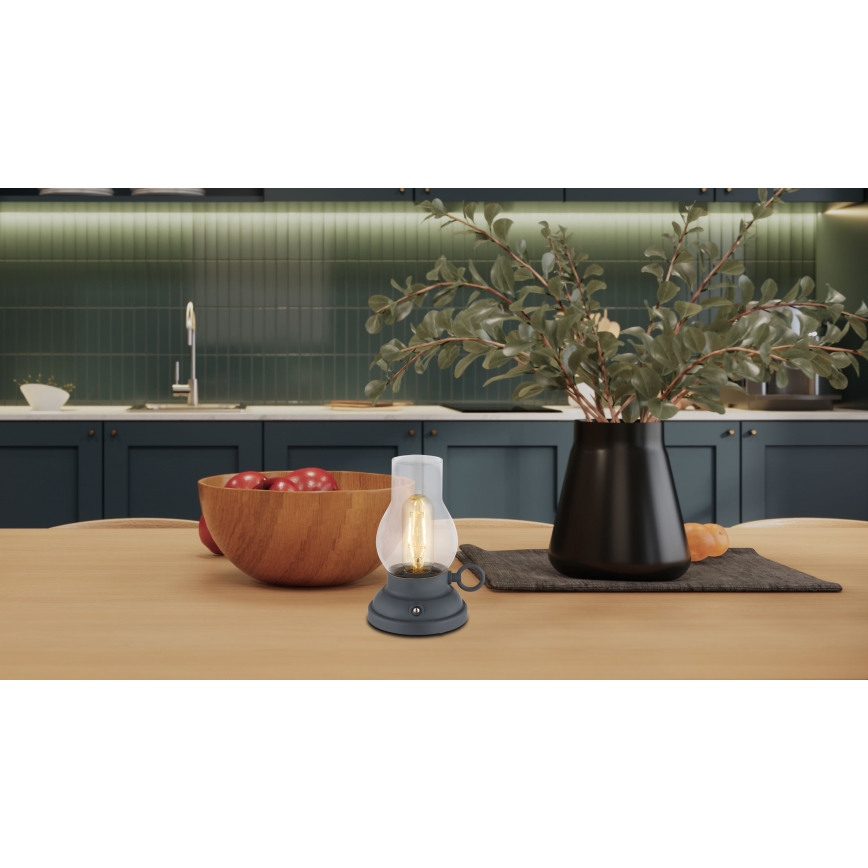 Globo - Lampe de bureau tactile LED dimmable rechargeable LED/1W/3,7V 1200 mAh anthracite