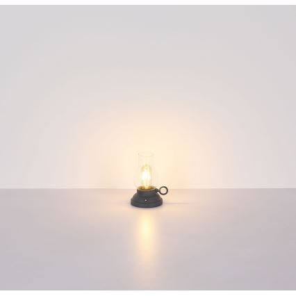 Globo - LED Dimbare Oplaadbare Touch Tafellamp LED/1W/3,7V 1200 mAh Antraciet