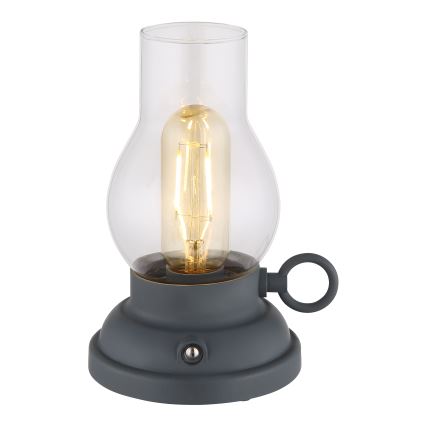 Globo - LED Dimbare Oplaadbare Touch Tafellamp LED/1W/3,7V 1200 mAh Antraciet