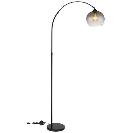 Globo - Lampadaire 1xE27/60W/230V noir