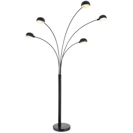 Globo - Staande lamp 5xE14/40W/230V zwart