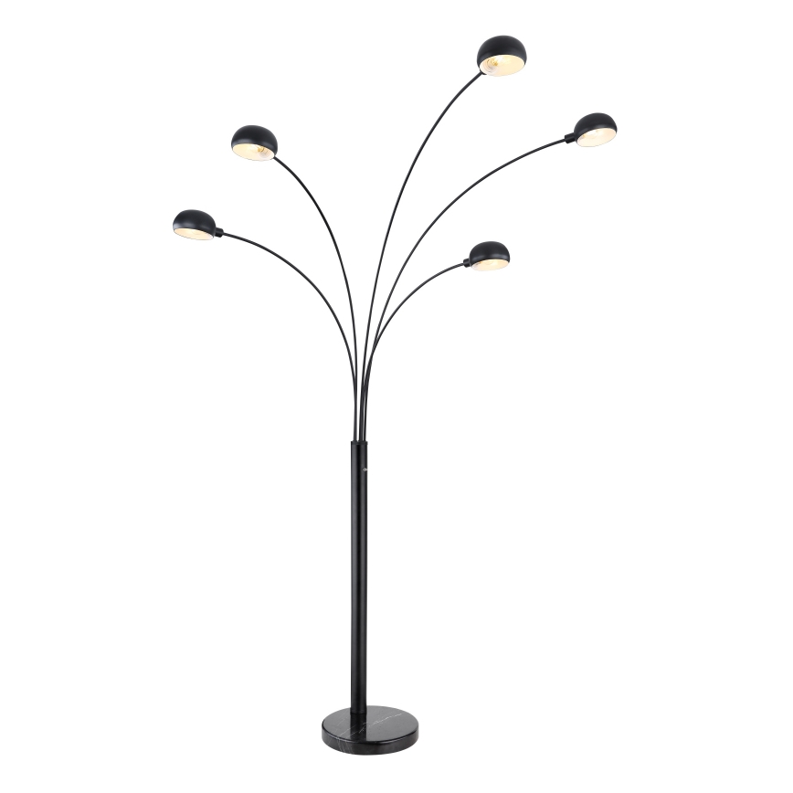Globo - Staande lamp 5xE14/40W/230V zwart