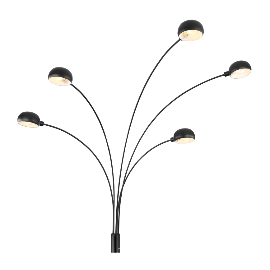 Globo - Staande lamp 5xE14/40W/230V zwart
