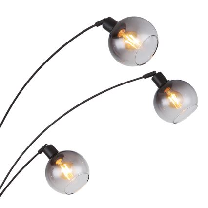 Globo - Staande lamp 5xE27/40W/230V gerookt