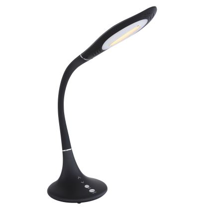 Globo - Lampe de bureau flexible tactile LED dimmable LED/9W/230V 3000/4500/6500K noire