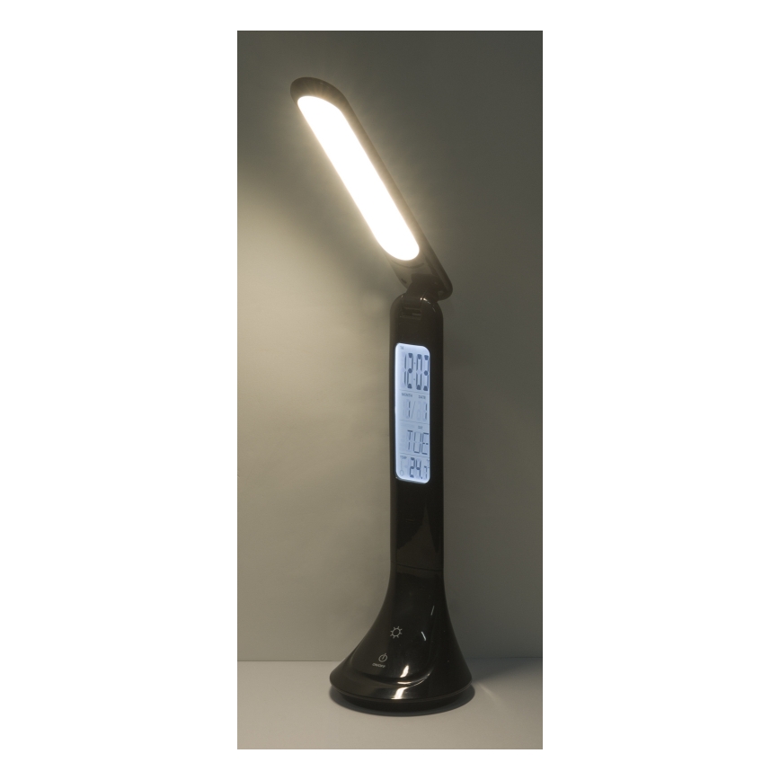 Globo - LED Dimbare oplaadbare tafellamp met een scherm LED/4W/230V 2200 mAh zwart