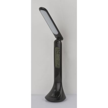 Globo - Lampe de table à intensité variable rechargeable avec un écran LED/4W/230V 2200 mAh noir