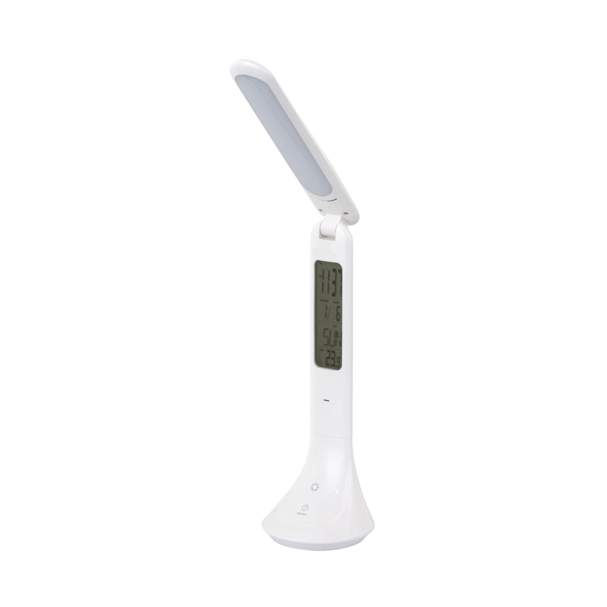 Globo - Lampe de table à intensité variable rechargeable avec un écran LED/4W/230V 2200 mAh blanc