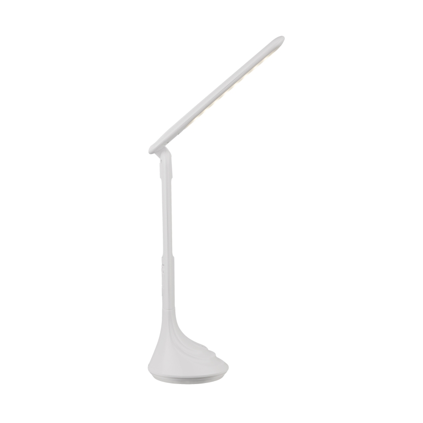 Globo - Lampe de bureau rechargeable LED à intensité variable avec affichage LED/4W/230V 2200 mAh blanche