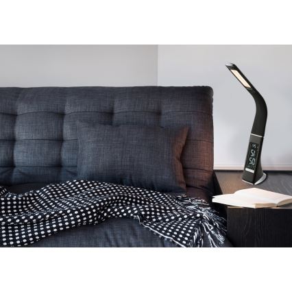 Globo - Lampe de table tactile dimmable à LED avec afficheur LED/6,5W/230V 3000/4500/5800K noire