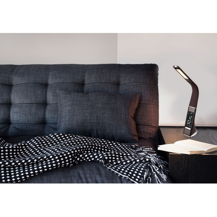Globo - Lampe de table tactile à intensité variable avec un écran LED/6,5W/230V 3000/4500/5800K anthracite