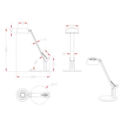 Globo - Lampe de table LED/8W/230V