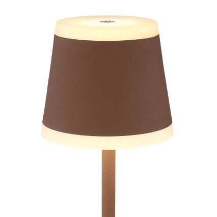 Globo - Lampe de table tactile rechargeable et à intensité variable LED/4,6W/3,7V 3000K 1800mAh marron IP54