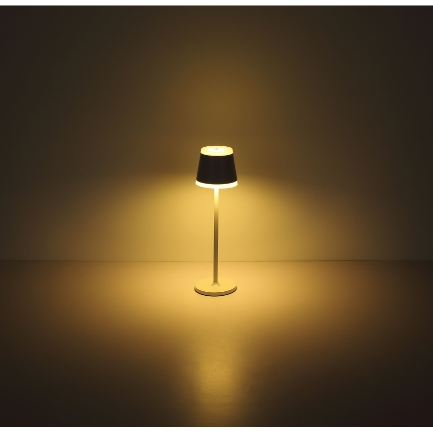 Globo - LED Dimbare oplaadbare touch tafellamp LED/4,6W/230V 1800 mAh USB IP54 wit