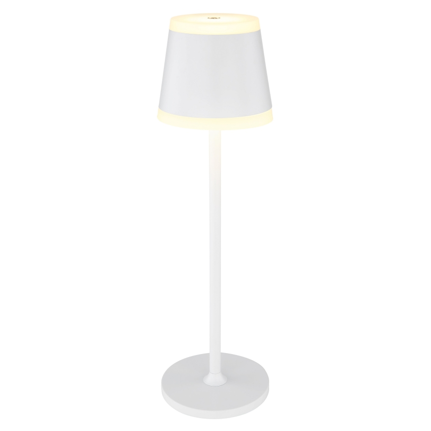 Globo - Lampe de table tactile rechargeable et à intensité variable LED/4,6W/230V 1800 mAh USB IP54 blanc