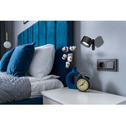 Globo - Lampe de table tactile à intensité variable 4en1 LED/4W/5V 3000/4000/5000K 1200 mAh noir