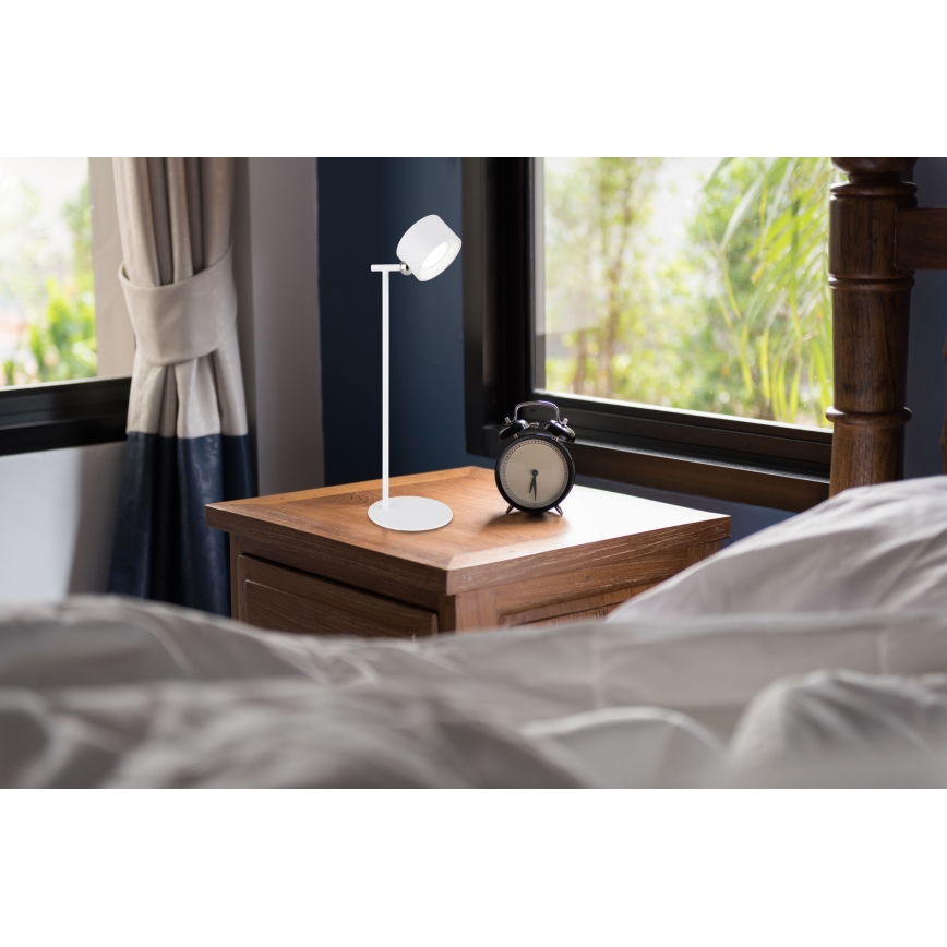 Globo - Lampe de table tactile à intensité variable 4en1 LED/4W/5V 3000/4000/5000K 1200 mAh blanc