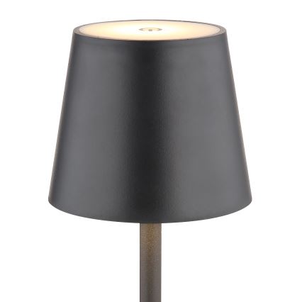 Globo - Lampe d'extérieur à intensité variable LED/3W/3,7V IP44 1800mAh + USB noir