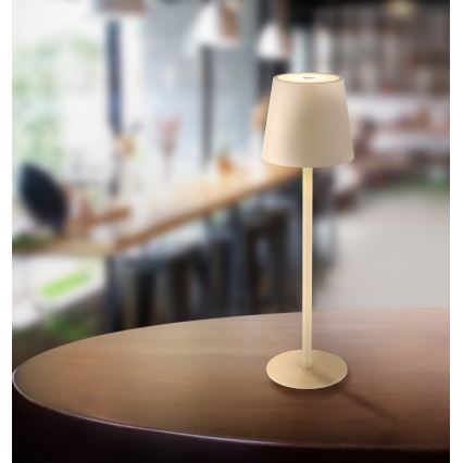 Globo - Lampe d'extérieur à intensité variable LED/3W/3,7V IP44 1800 mAh USB beige