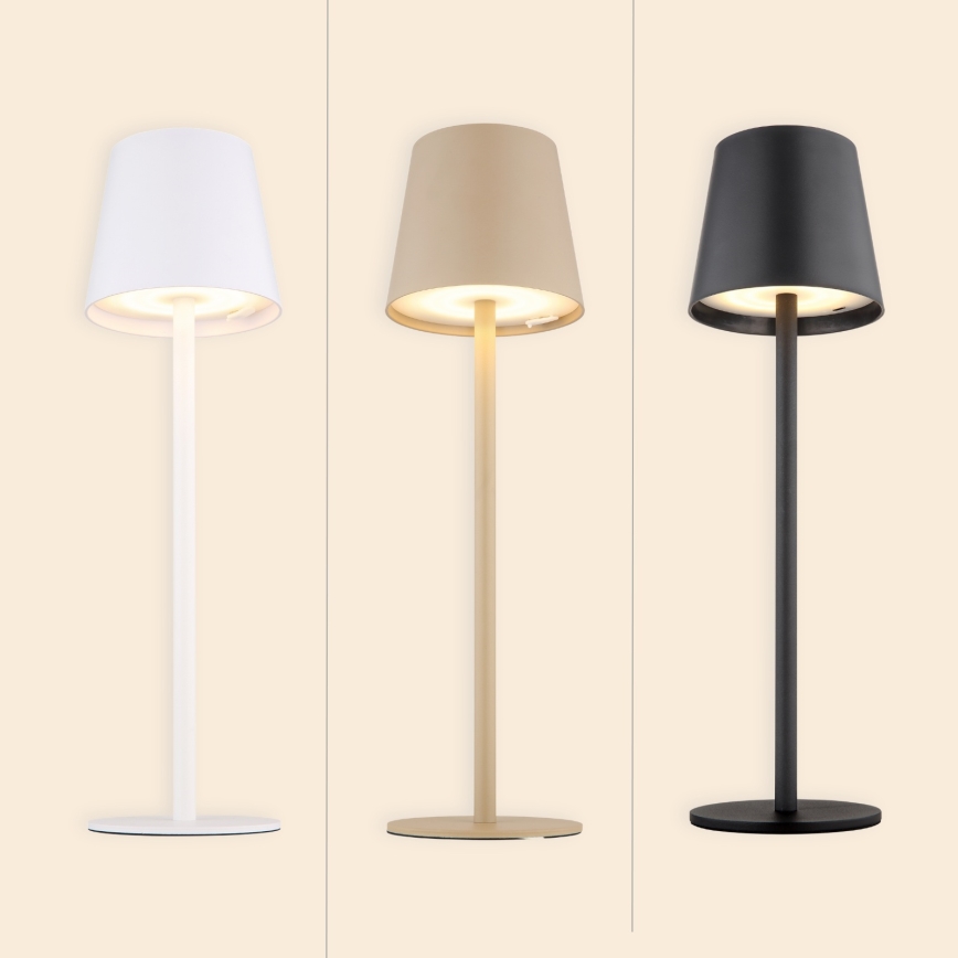 Globo - Lampe d'extérieur à intensité variable LED/3W/3,7V IP44 1800 mAh USB beige