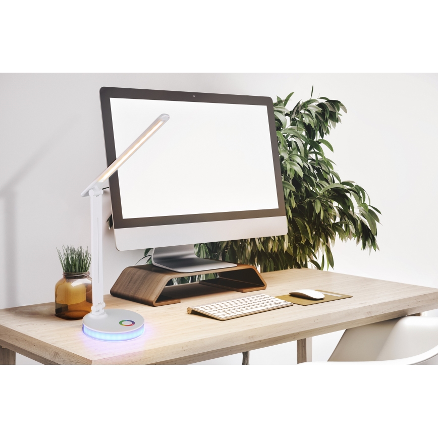Globo - Lampe de table tactile RGBW à intensité variable LED/5W/230V + LED/2W 2700K/4000K/6500K blanc