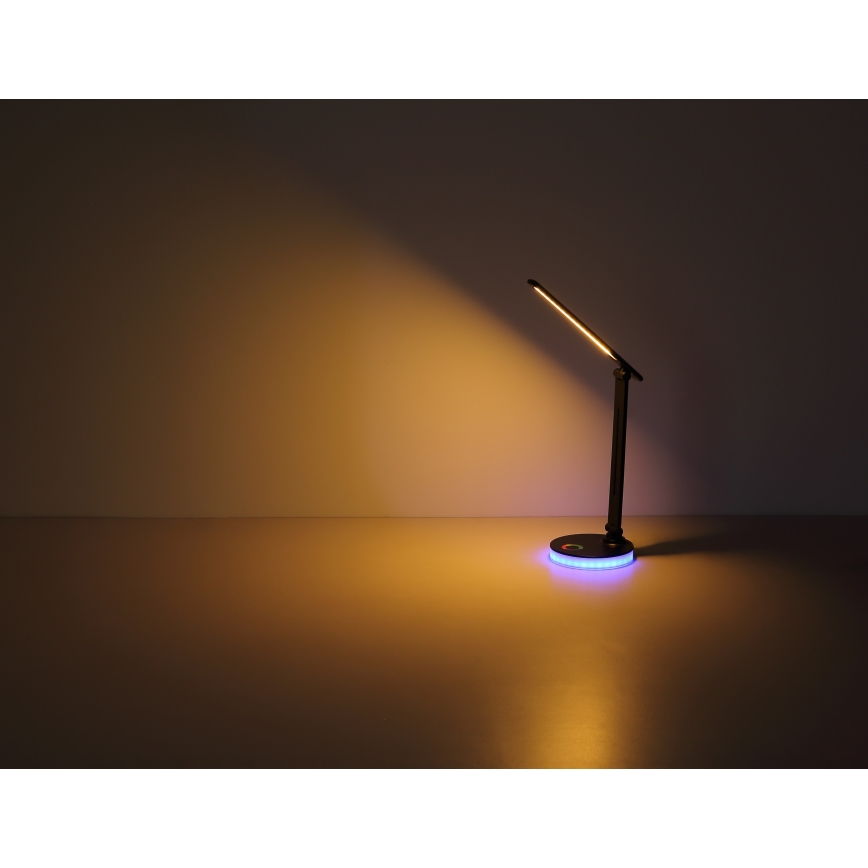 Globo - LED RGBW Dimbare touch tafellamp LED/5W/230V + LED/2W 2700K/4000K/6500K wit