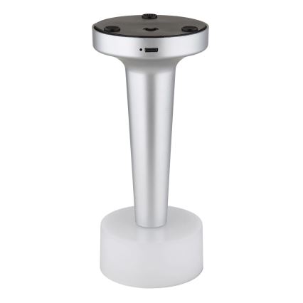 Globo - Lampe de table tactile à intensité variable LED/1W/3,7V 2700K/4000K/6500K 800 mAh USB chrome mat