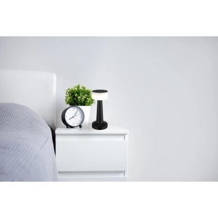 Globo - Dimbaar LED touch tafellampje LED/1W/3,7V 2700K/4000K/6500K 800 mAh USB zwart
