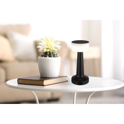 Globo - LED dimbare touch tafellamp LED/1W/3,7V 2700K/4000K/6500K 800 mAh USB zwart