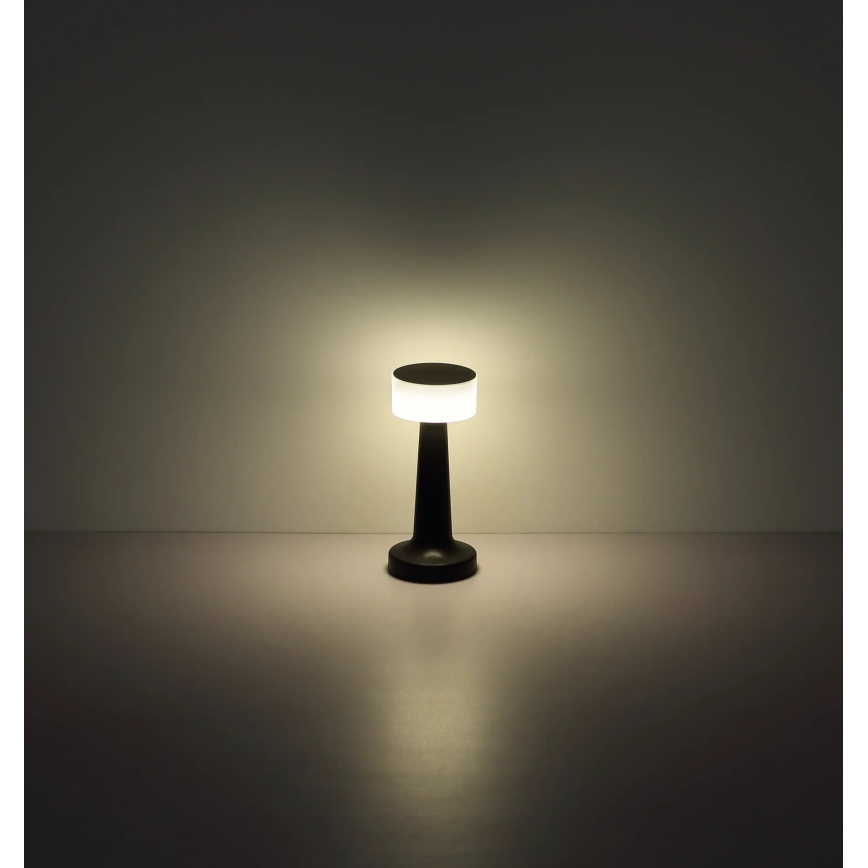Globo - LED dimbare touch tafellamp LED/1W/3,7V 2700K/4000K/6500K 800 mAh USB zwart