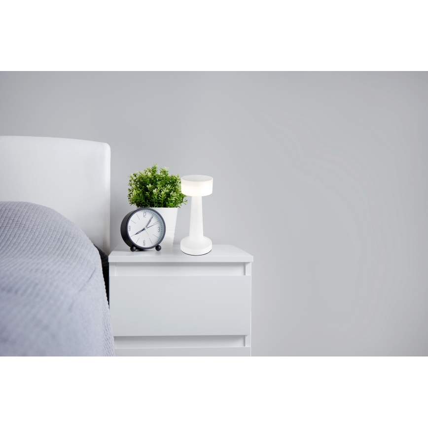 Globo - Lampe de table tactile LED dimmable LED/1W/3,7V 2700K/4000K/6500K 800 mAh USB blanche