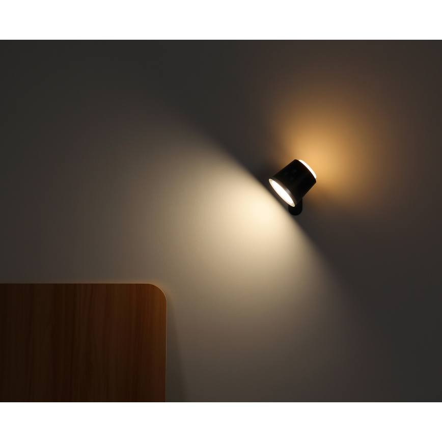 Globo - Dimbaar LED touch tafellampje 4in1 LED/6W/3,7V 3000K/4000K/6500K 1500 mAh USB zwart