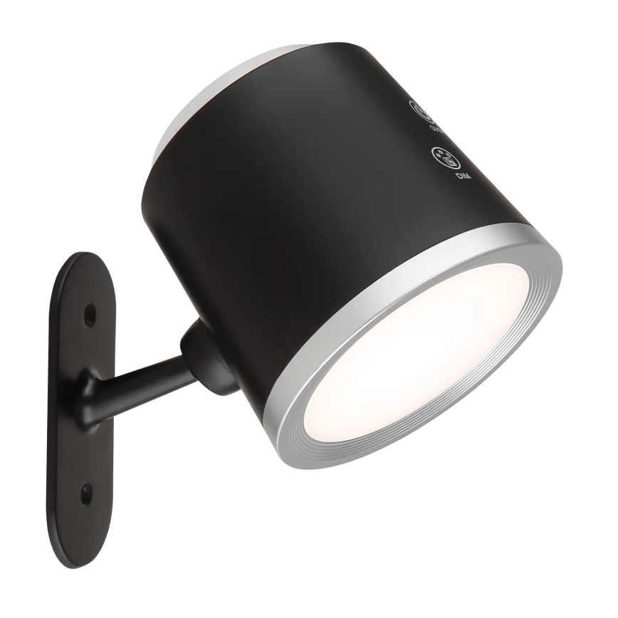Globo - Dimbaar LED touch tafellampje 4in1 LED/6W/3,7V 3000K/4000K/6500K 1500 mAh USB zwart