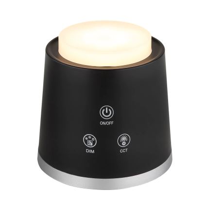 Globo - Dimbaar LED touch tafellampje 4in1 LED/6W/3,7V 3000K/4000K/6500K 1500 mAh USB zwart