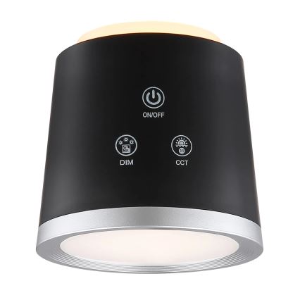 Globo - Dimbaar LED touch tafellampje 4in1 LED/6W/3,7V 3000K/4000K/6500K 1500 mAh USB zwart