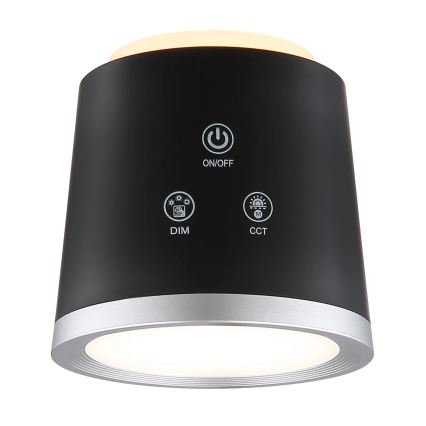 Globo - Dimbaar LED touch tafellampje 4in1 LED/6W/3,7V 3000K/4000K/6500K 1500 mAh USB zwart
