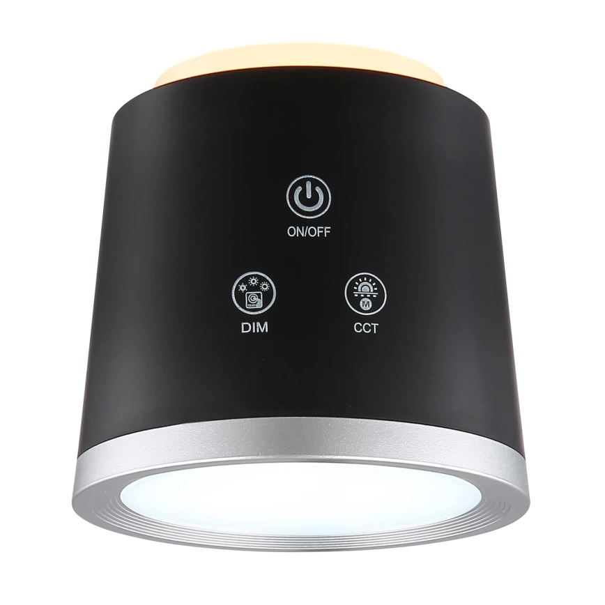 Globo - Dimbaar LED touch tafellampje 4in1 LED/6W/3,7V 3000K/4000K/6500K 1500 mAh USB zwart
