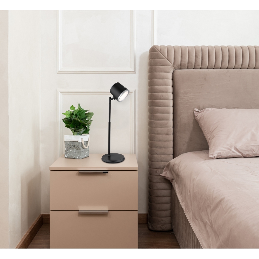 Globo - LED dimbare touch bureaulamp 4-in-1 LED/6W/3,7V 3000K/4000K/6500K 1500 mAh USB zwart