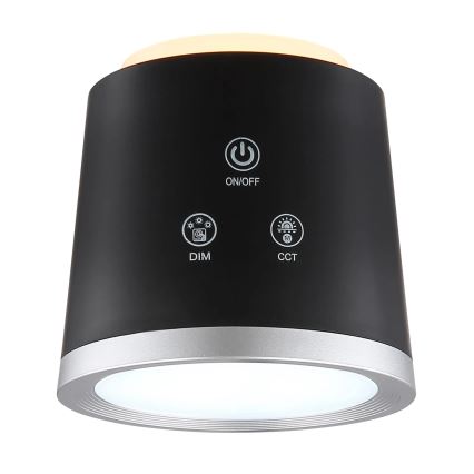 Globo - LED dimbare touch bureaulamp 4-in-1 LED/6W/3,7V 3000K/4000K/6500K 1500 mAh USB zwart