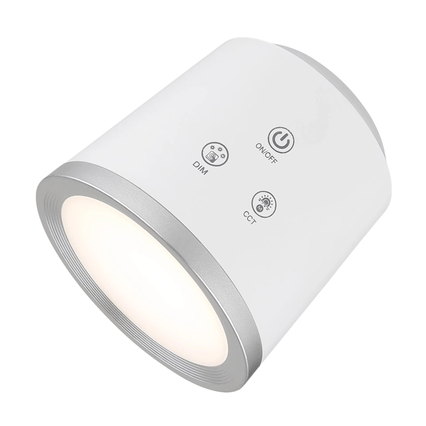 Globo - LED Dimbare Touch Tafellamp 4-in-1 LED/6W/3,7V 3000K/4000K/6500K 1500 mAh USB wit